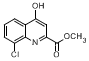 Molecular Structure of 1065074-57-8 (Methyl 8-chloro-4-hydroxyquinoline-2-carboxylate)